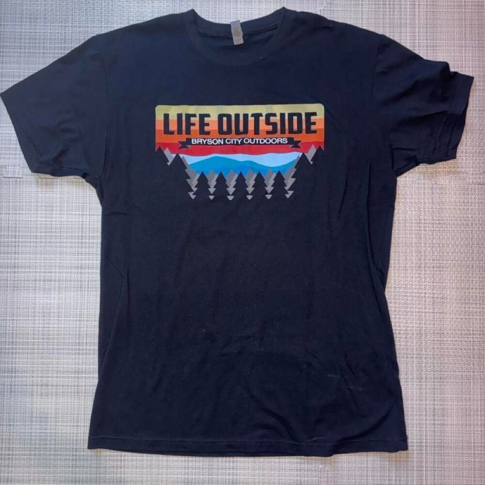 No-brand Men's Black and Navy T-shirt